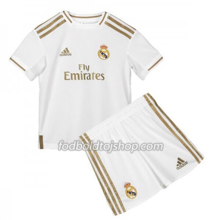 Real Madrid Børn Hjemme Fodboldsæt 2019-20 S/S (+ Korte bukser)